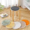 Round Chair Cushion with Ties, Non-Slip, Green, 2-Pack, 35 × 35 cm view 3