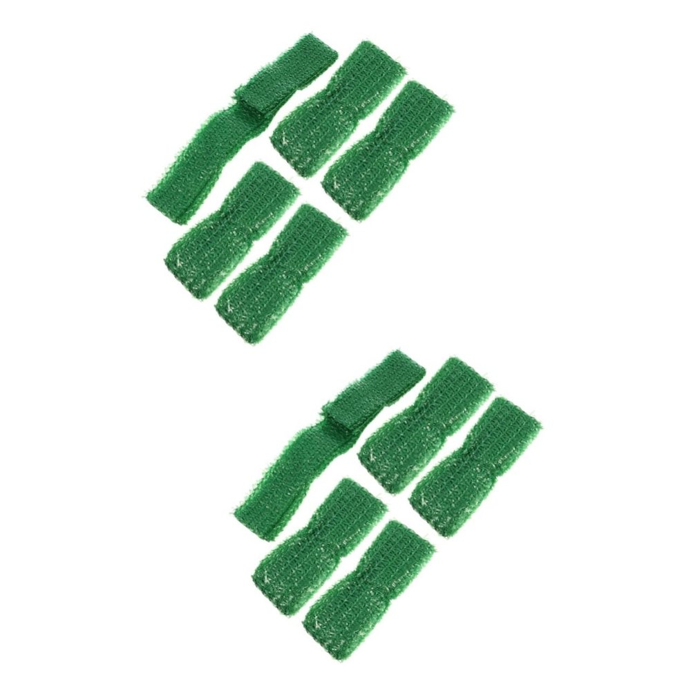 Housoutil 2 Sets Plant Ties for Staking Shrubs and Flowers, Green, 15 Pieces x 2