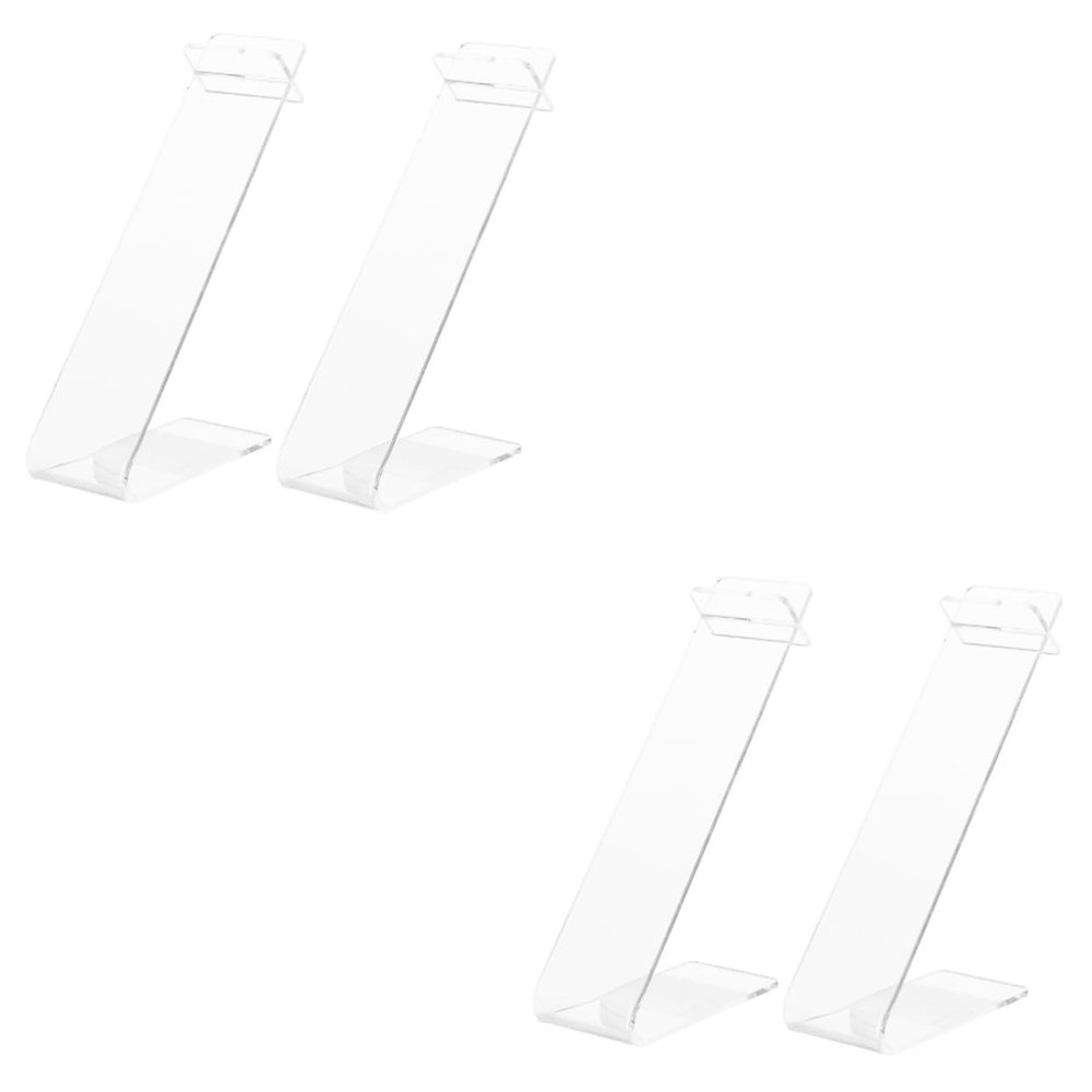 KITANDOVE 4-Piece Adjustable Shoe Display Stands for Sneakers and Sandals