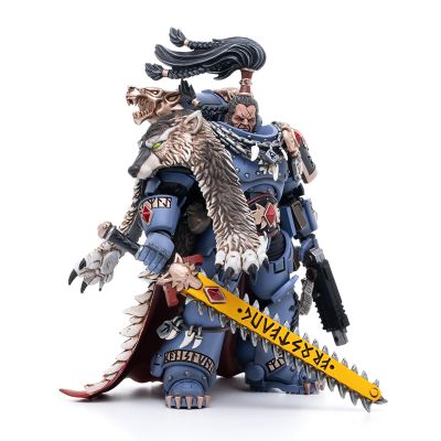 GWTCTOY JoyToy Warhammer 40,000 Officially Licensed 1:18 Action Figure, Space Wolves Ragnar Blackmane, 13 cm