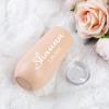 Personalized Stemless Champagne Tumbler with Lid for Bridesmaids view 3
