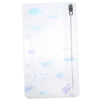 HOODANCOS 5-Piece PVC Zipper Pouches for Loose-Leaf Notebooks
