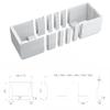 VBChome Bathtub 140 x 70 cm, White Acrylic, LED Lighting Space, EPS Carrier and Chrome Drain Set view 3