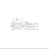 VBChome Bathtub 140 x 70 cm, White Acrylic, LED Lighting Space, EPS Carrier and Chrome Drain Set view 4
