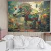 kaiyun PlAmeises from the Dinosaur Era Wall Tapestry, Alien Dinosaur Wall Art, 180 x 230 cm view 4