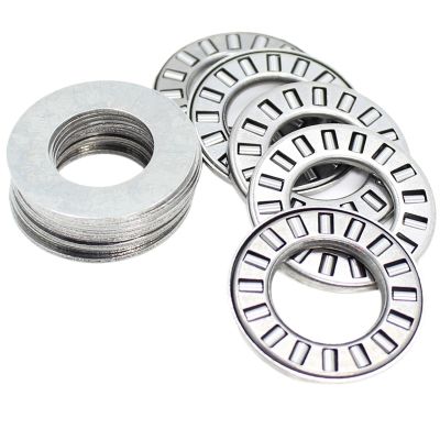 FPJQOBJC NTA411 Inch Thrust Needle Roller Bearing with Two TRA411 Washers, 6.35 × 17.45 × 1.984 mm, 5 Pieces, TC411 NTA 411