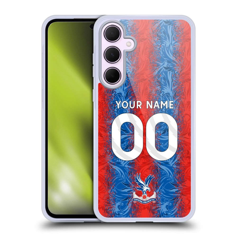 Head Case Designs Official Custom Crystal Palace FC Home 2024/25 Kit Gel Case with Military-Grade Protection for Samsung Galaxy A35 5G