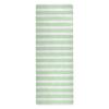 Yoga Mat with Green and White Stripes, Thin Outdoor Printed Natural Rubber Non-Slip Mat, 180.3 x 66 cm view 1