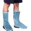 DSQIANG Leather Welding Gaiters, Heat- and Abrasion-Resistant Boot Covers, 1 Pair, Blue view 1