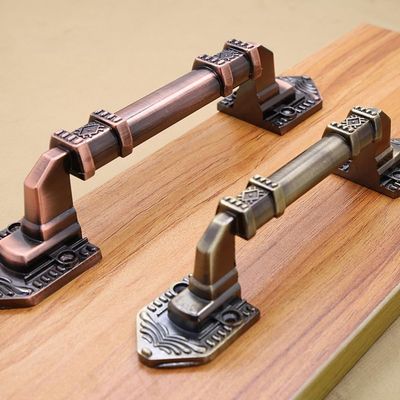 PETSTIBLE Door Handle, Bronze Aluminum Alloy, Barn Door, Cabinet and Dresser Knob, Green Bronze-M