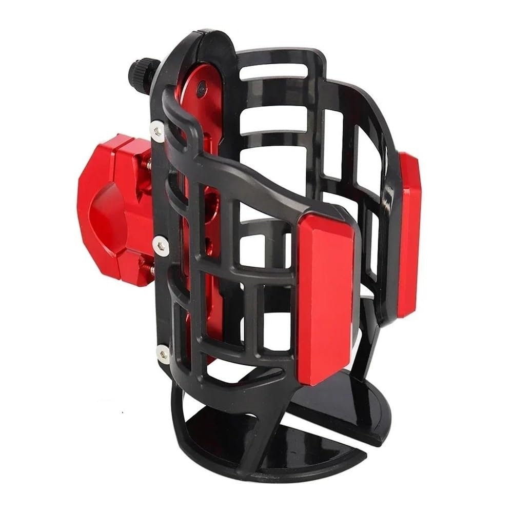 DDGBERFP Motorcycle Cup Holder for Royal Enfield Meteor 350, Continental GT 650, GT650 Twin, Thunderbird 500, and Trials Models (Red)