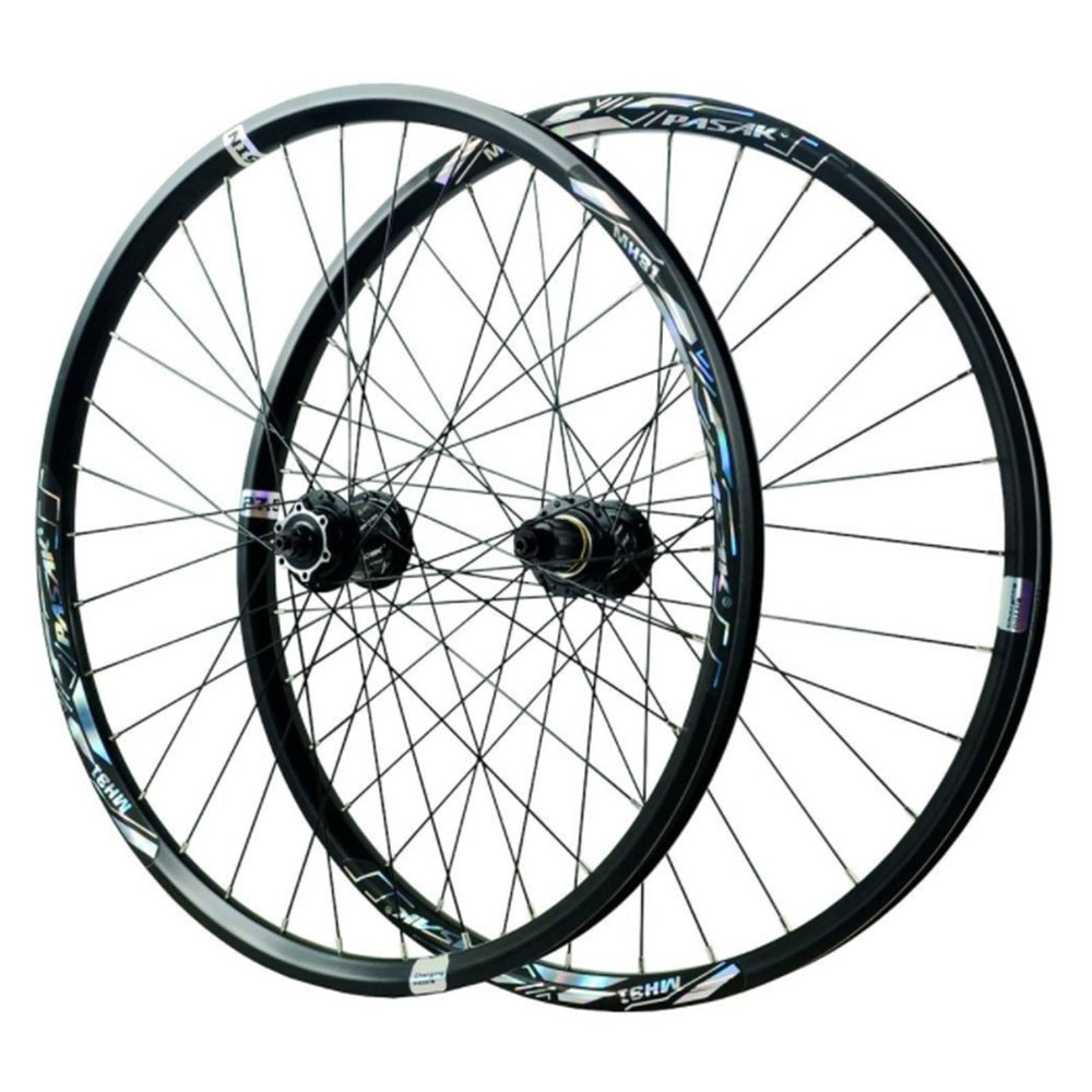 GEIRONV MTB Wheelset, 26/27.5/29 in, Aluminum Alloy, 32-Hole Disc Brake, Black-XD, 29 in