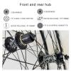 GEIRONV MTB Wheelset, 26/27.5/29 in, Aluminum Alloy, 32-Hole Disc Brake, Black-XD, 29 in view 2