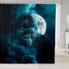 Homewish Gorilla Gothic Chimpanzee Fabric Shower Curtain, 180 x 210 cm view 1