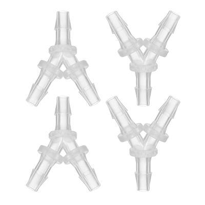 PATIKIL 5/32" Plastic T-Shaped Hose Barb Fittings, 4-Pack