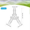 PATIKIL 5/32" Plastic T-Shaped Hose Barb Fittings, 4-Pack view 2