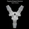 PATIKIL 5/32" Plastic T-Shaped Hose Barb Fittings, 4-Pack view 4