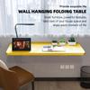 Fold-Down Wall Desk, Drop-Leaf Floating Wooden Table for Small Spaces view 3