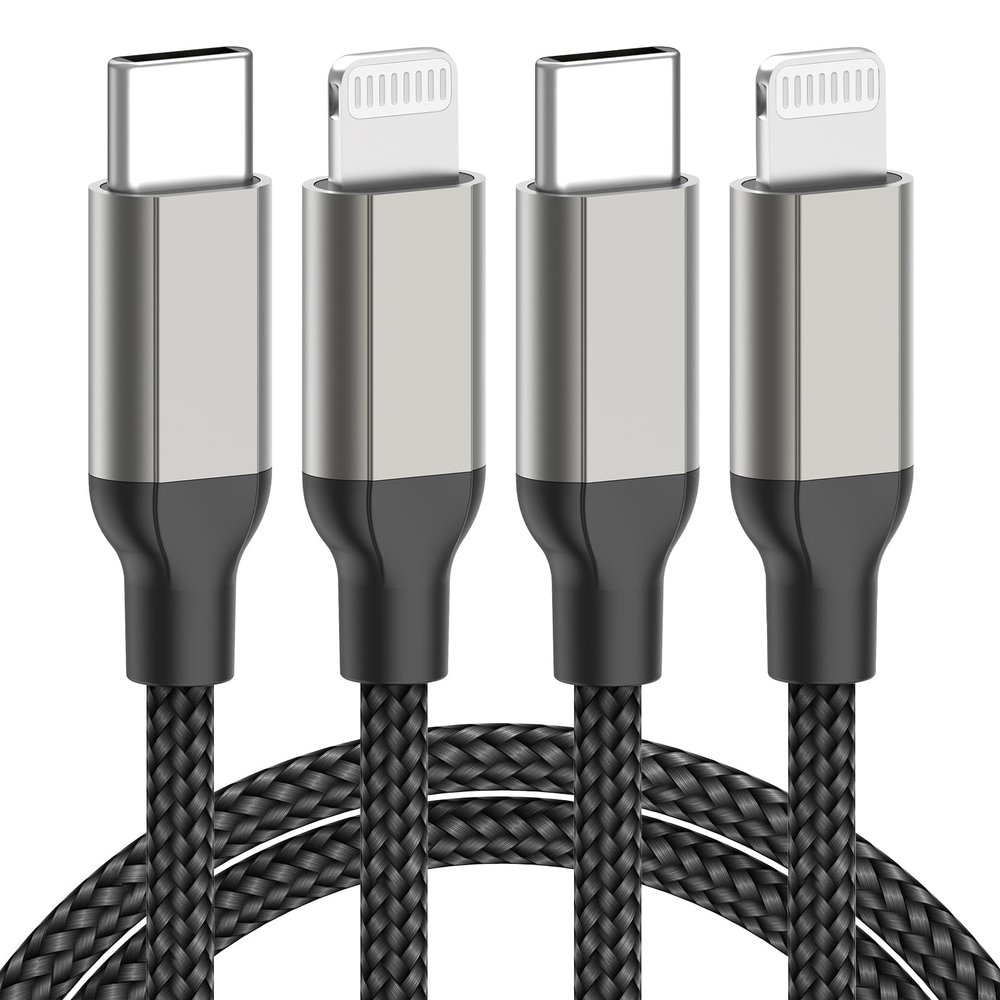 Acecene USB-C to Lightning Cable, 2-Pack, 2 m