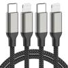 Acecene USB-C to Lightning Cable, 2-Pack, 2 m view 1