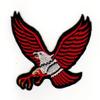 Red Eagle Embroidered Iron-On or Sew-On Patch, 8.1 x 6.2 cm view 1