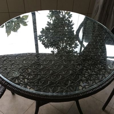 Round Tempered Glass Tabletop for Dining and Coffee Tables, 65 cm (26 in)