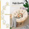 Soft Thick Lounge Chair Cushion, 90 x 90 cm, Gray view 2