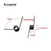 SellGood Metal Torsion Springs, 10-Pack, 1.0 mm Wire, 60°/90°/120°/180°, V-Shaped, 65Mn view 2