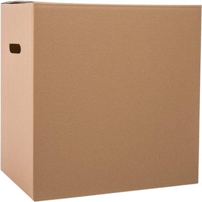 JvFbjLF Corrugated Cardboard Boxes, Moving Boxes, 5-Pack with Handles, 50 × 40 × 40 cm