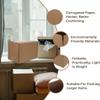 JvFbjLF Corrugated Cardboard Boxes, Moving Boxes, 5-Pack with Handles, 50 × 40 × 40 cm view 2