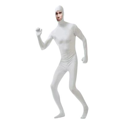FASLOLSDP Men's Zentai Costume for Adults, Hooded Cosplay Bodysuit for Festivals and Halloween