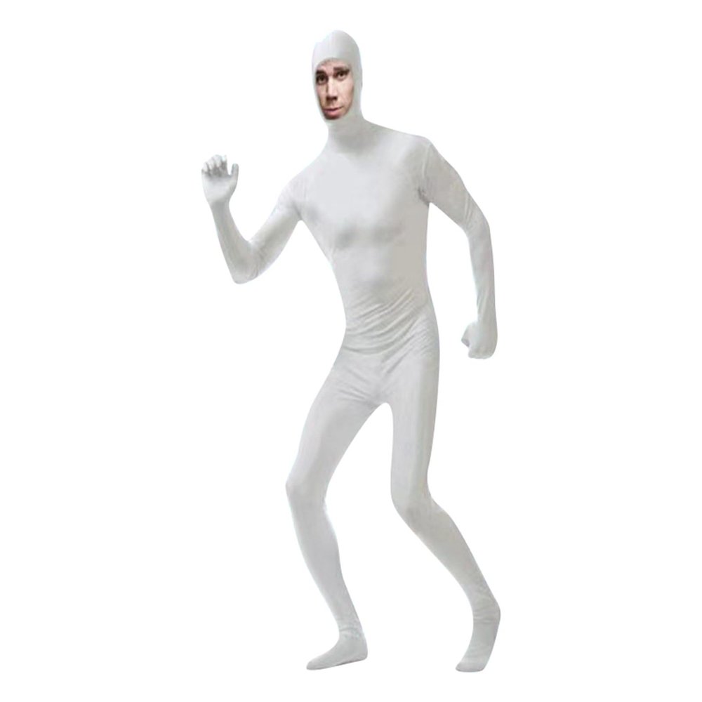 FASLOLSDP Men's Zentai Costume for Adults, Hooded Cosplay Bodysuit for Festivals and Halloween