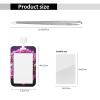 Sliding ID Card Holder with Clear Window and Skull Design view 2