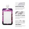 Sliding ID Card Holder with Clear Window and Skull Design view 3