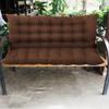 Wicker Bench Cushion with Backrest, 2- or 3-Seater, Brown, 120 x 100 x 8 cm view 1