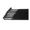 ZHANGSHUMIN Bicycle Spokes, Hook or Straight Pull, Black (Straight, 10 Pcs) view 1