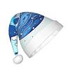 ZhRiYan Small Floating Whale Classic Santa Christmas Hat – Warm Holiday Headwear for Christmas and Halloween view 2