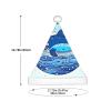 ZhRiYan Small Floating Whale Classic Santa Christmas Hat – Warm Holiday Headwear for Christmas and Halloween view 3