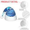 ZhRiYan Small Floating Whale Classic Santa Christmas Hat – Warm Holiday Headwear for Christmas and Halloween view 4