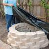 Black HDPE Rubber Pond Liner, 2 x 4 m, 2 x 6 m, 3 x 4 m, 4 x 8 m, 5 x 5 m, 5 x 8 m, 6 x 8 m, 8 x 8 m, Pre-Cut, Waterproof Membrane for Ponds, Tear-Resistant and Durable view 2