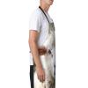 JKSEEPYN Cute Sheep and Lamb Printed Apron, Waterproof, Adjustable, Black, One Size view 3