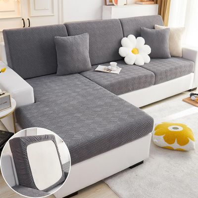 Magic Sofa Covers for 2/3-Cushion Couches, Washable, Gray, Headrest Cover S