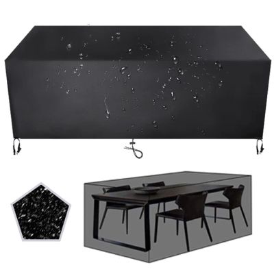 Waterproof Patio Furniture Cover 135 x 120 x 95 cm, Black/Silver Gray