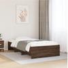 LXYZWRW Furniture Select Bed Frame Without Mattress, Brown Oak, 90 x 190 cm, Engineered Wood view 1