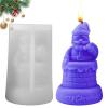 Christmas Candle Mold, Chimney Candle Mold, Resin Casting Mold view 1