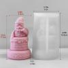 Christmas Candle Mold, Chimney Candle Mold, Resin Casting Mold view 2