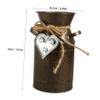 HOLIDYOYO Vintage Iron Pumpkin Vase and Planter view 2