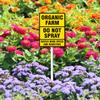 Geroclonup Bio-Farm “Do Not Spray” Yard Sign with Post, 17.8 x 22.4 cm view 2