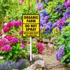Geroclonup Bio-Farm “Do Not Spray” Yard Sign with Post, 17.8 x 22.4 cm view 3
