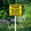 Geroclonup Bio-Farm “Do Not Spray” Yard Sign with Post, 17.8 x 22.4 cm view 4